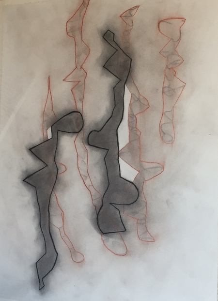 Text shapes in "Double Vision: Artists Who Instagram"